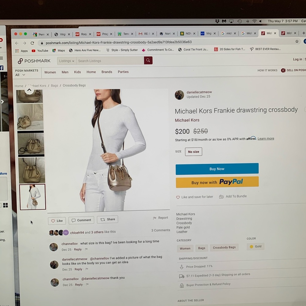 Michael Kors Frankie Drawstring Crossbody - Picture 8 of 8